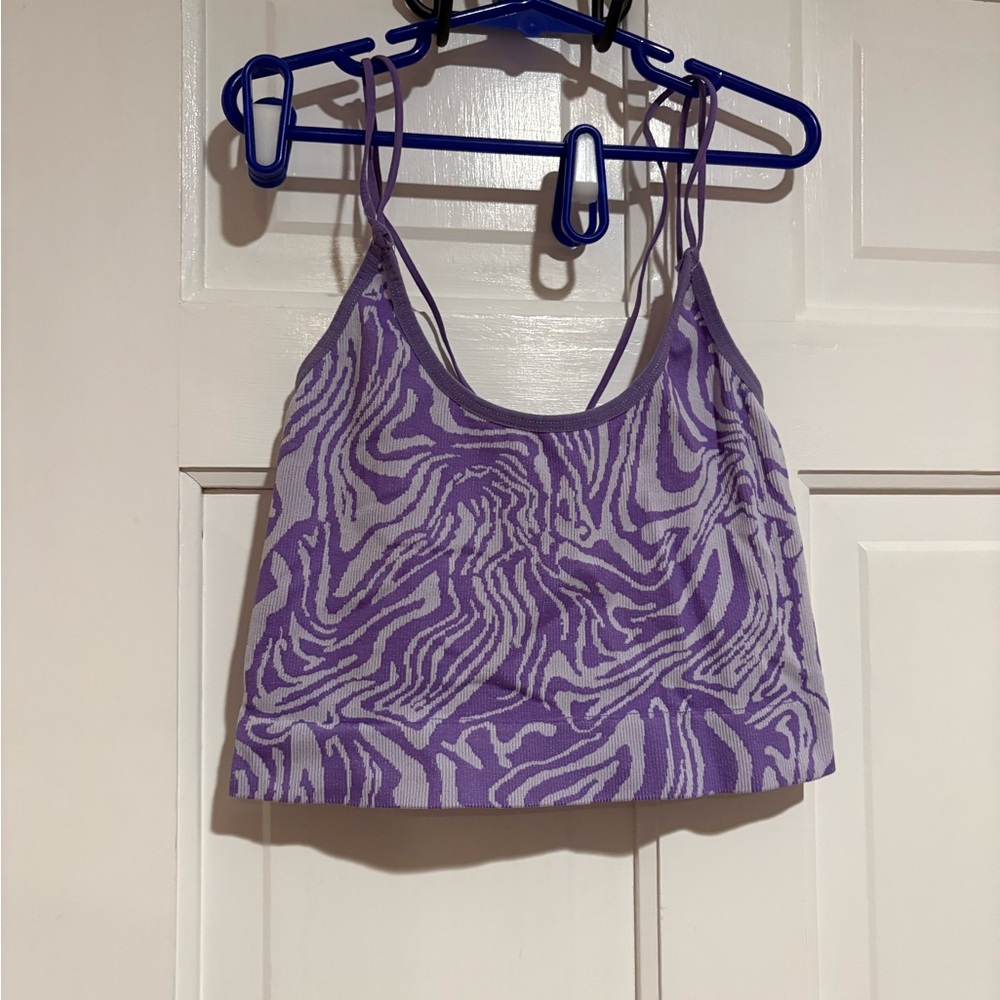 Purple Zebra Print Women's Top